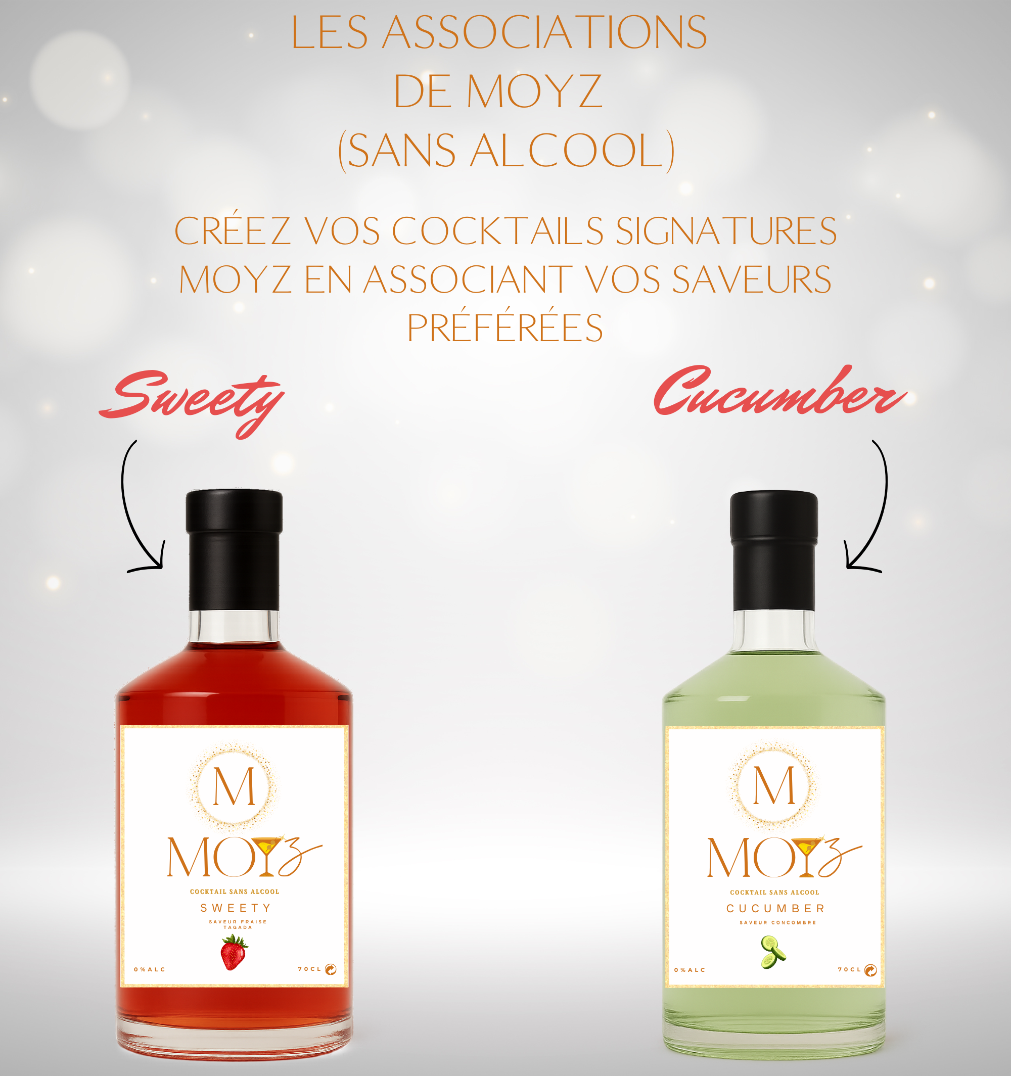 Mix & Match by MOYZ - SWEETY & CUCUMBER // Cocktail de Fraise Tagada et Cocktail de Concombre SANS ALCOOL